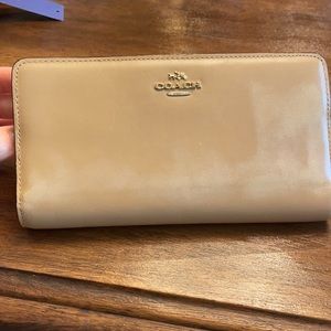 Coach horse & carriage leather wallet